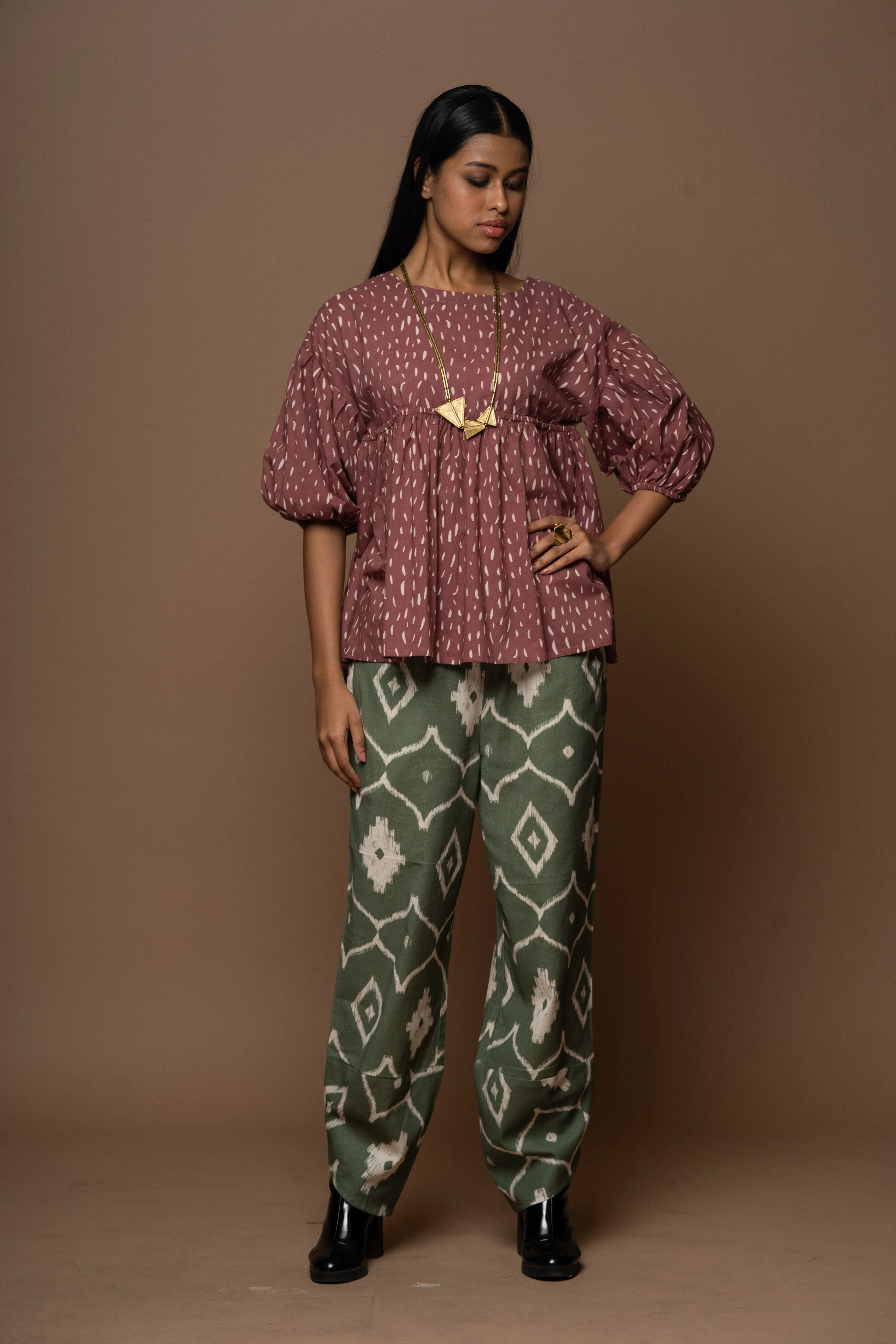 Petal Joy Pants in Moroccan Dreams Pattern