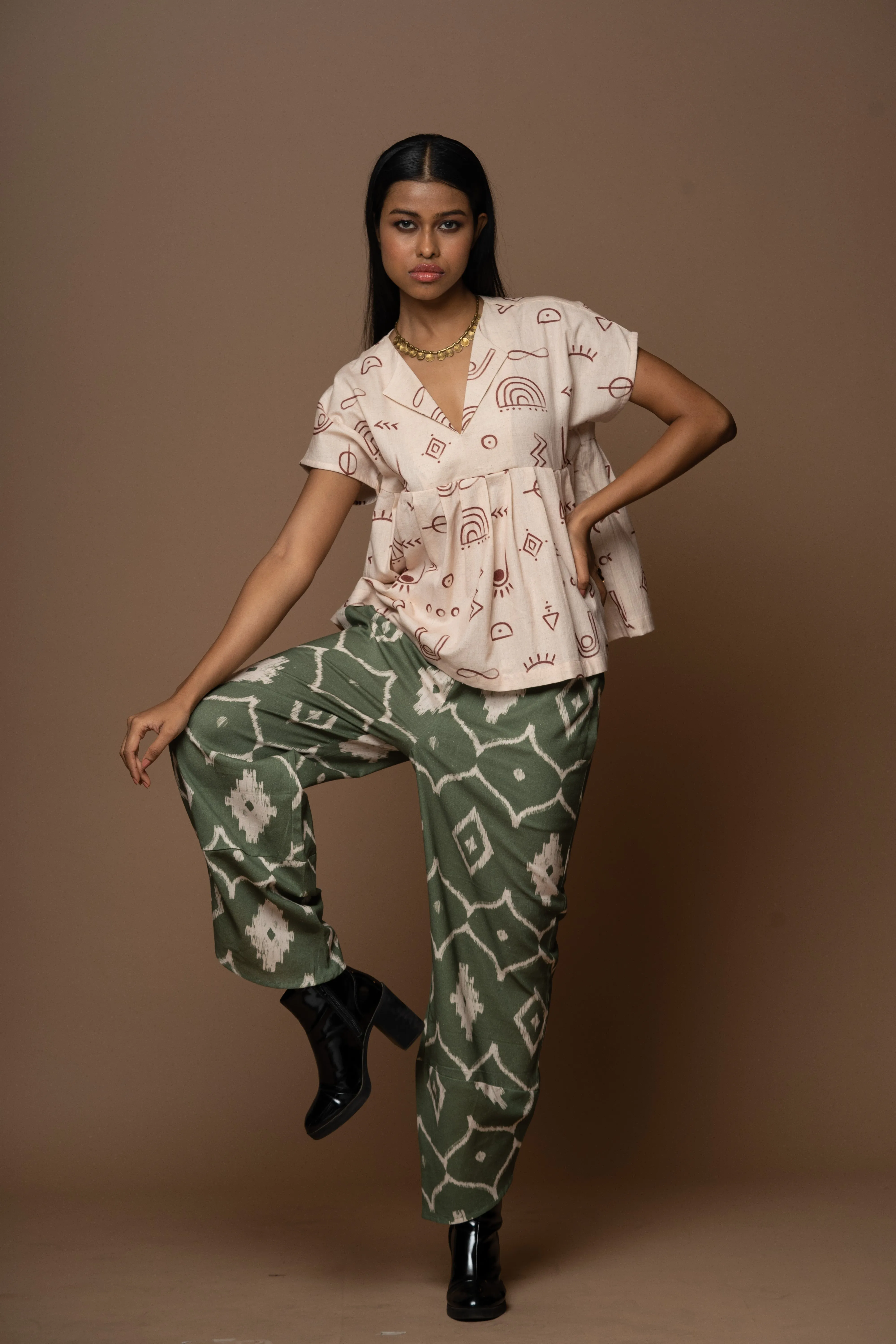 Petal Joy Pants in Moroccan Dreams Pattern