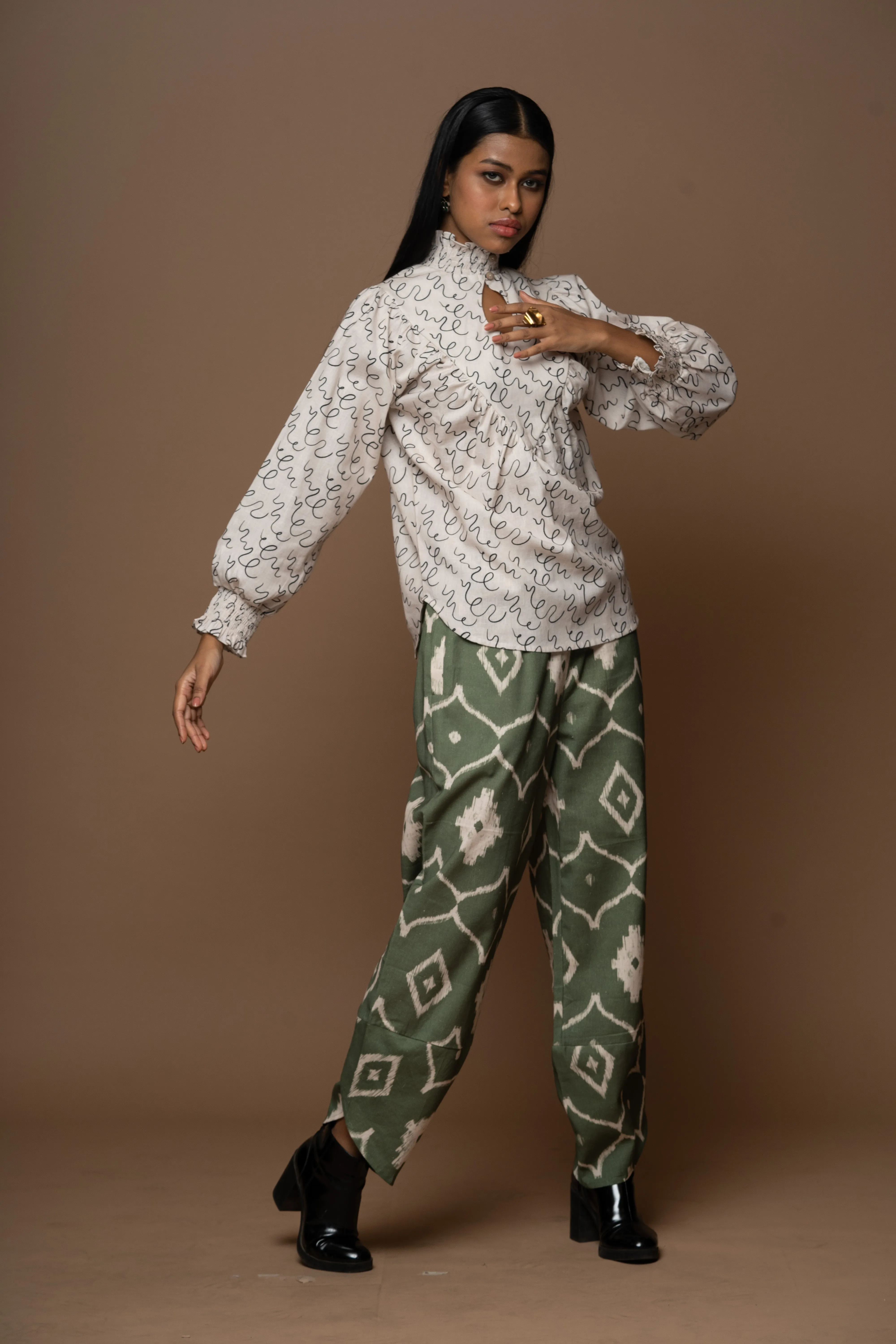 Petal Joy Pants in Moroccan Dreams Pattern