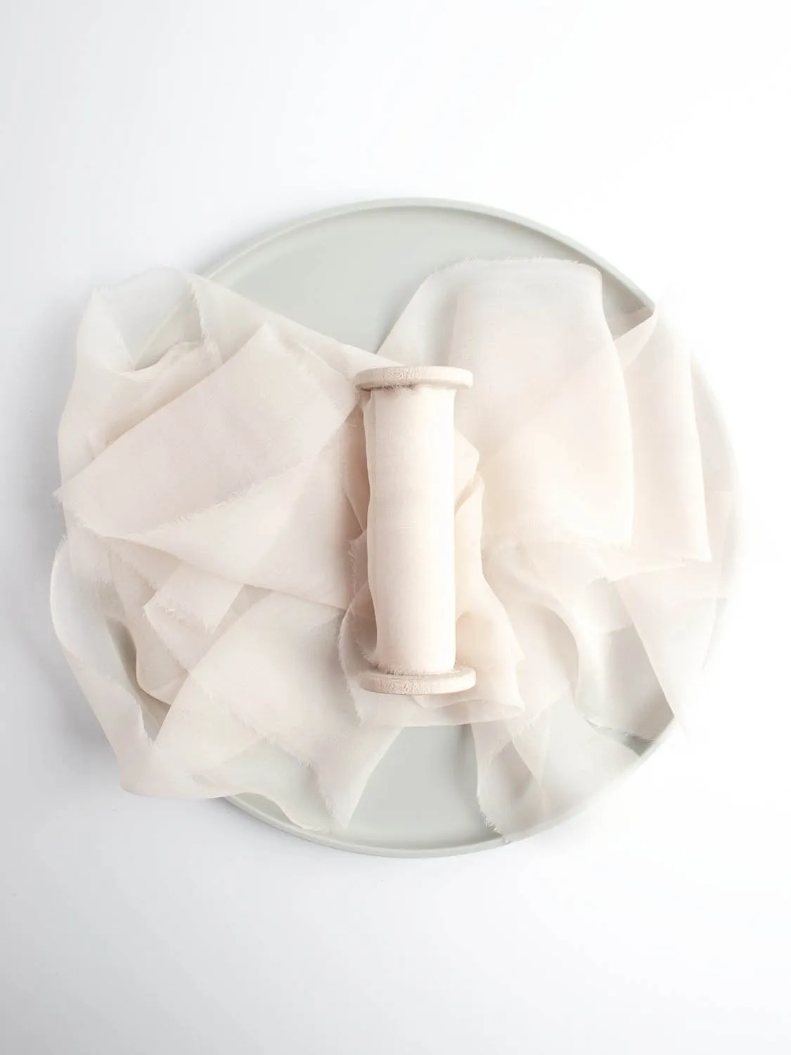Petal Pink Silk Gauze Ribbon