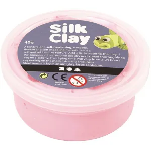 Pink Colour Pliable Lightweight Modelling Compound With Plastic Tub 40 g