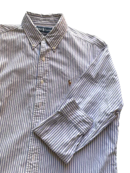 Polo Ralph Lauren Classic Fit Striped Button-Down Cotton Shirt