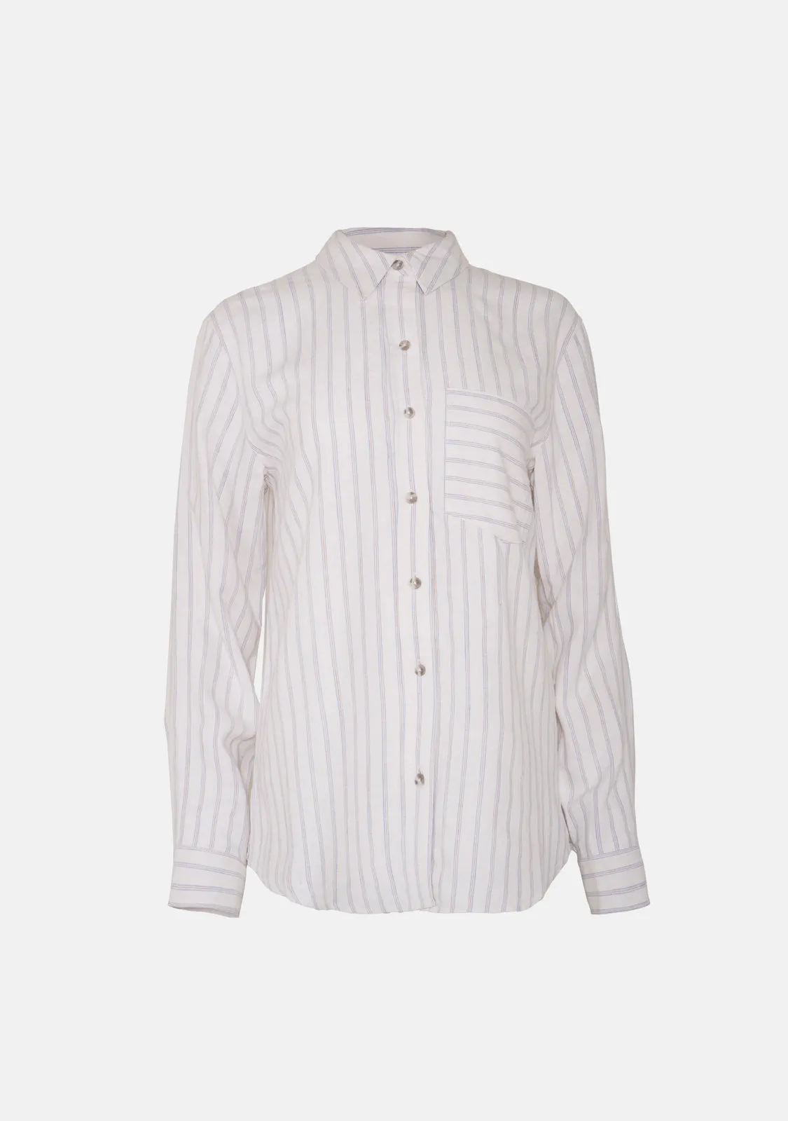 Portia Striped Button Up