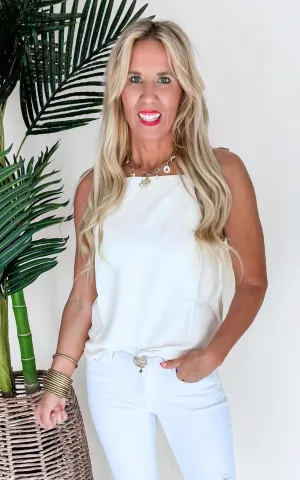 Postcard Perfect Sleeveless Basic Cami Top - Final Sale