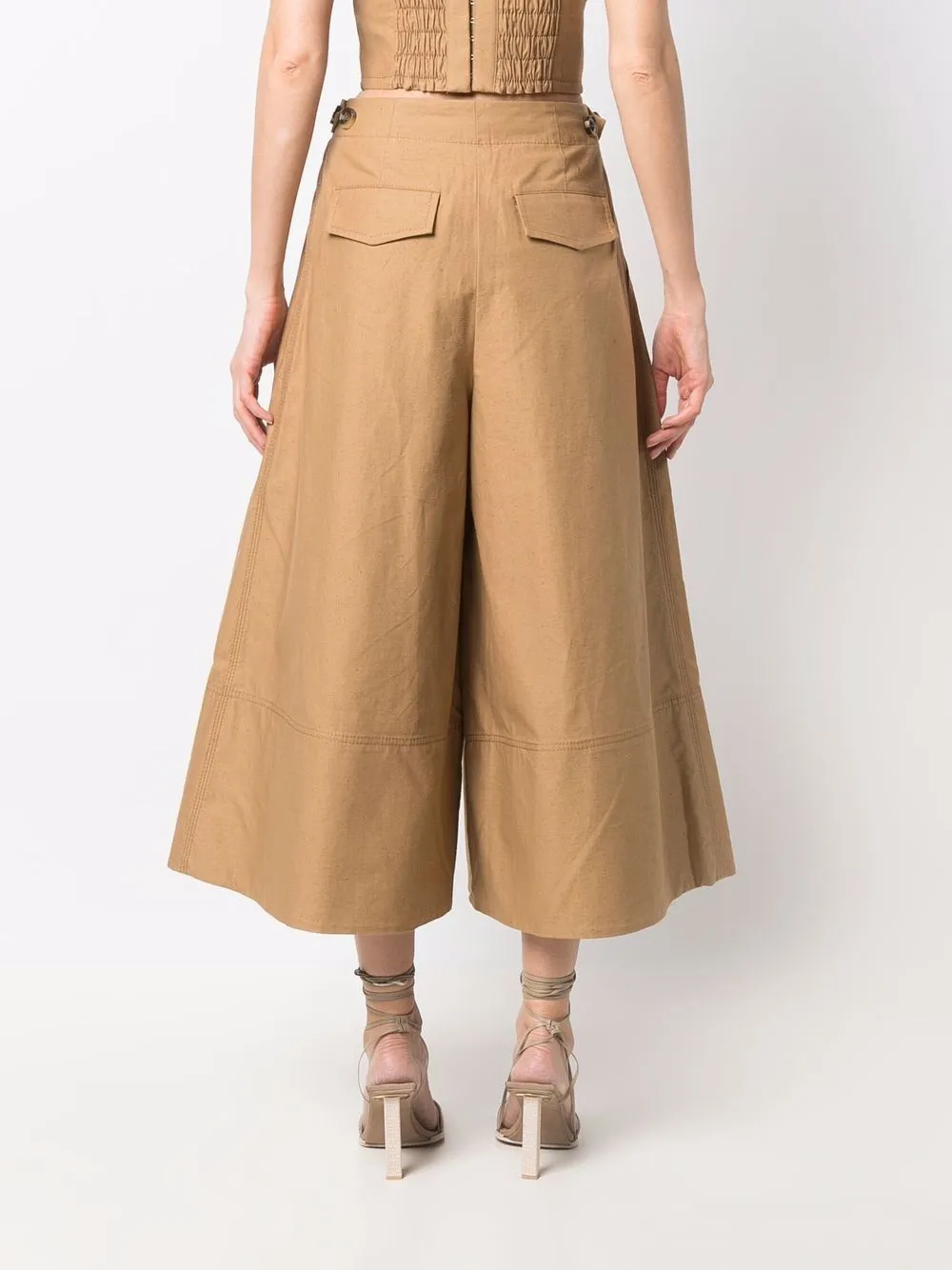 Postcard tailored culotte