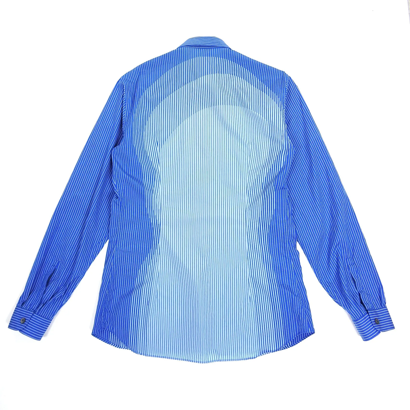 Prada Blue Striped Shirt Size 43 || 17