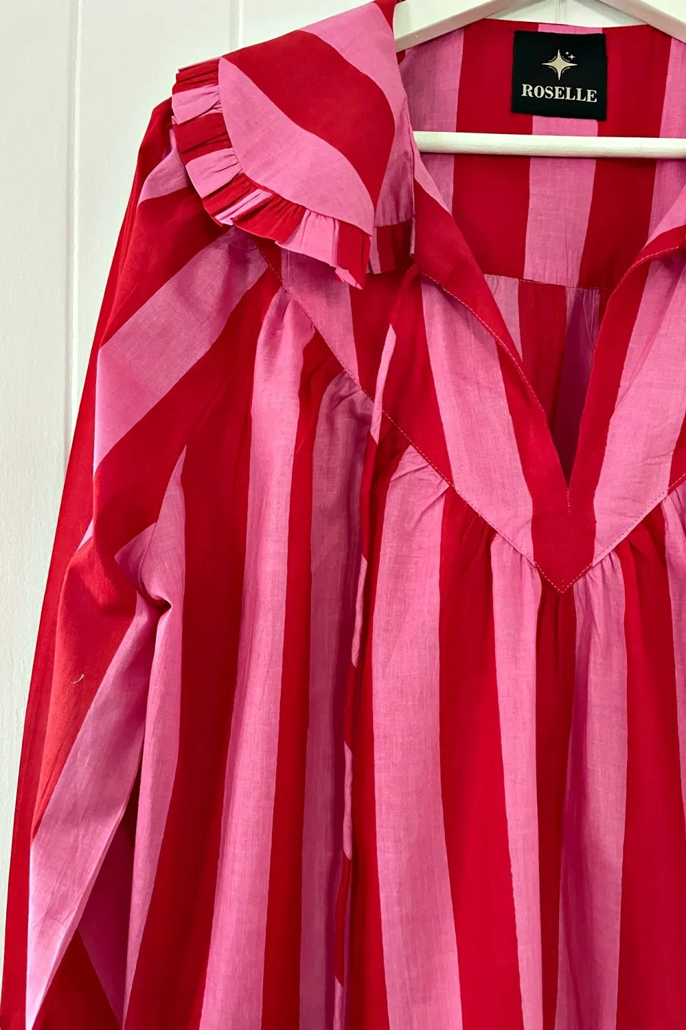 PRE-ORDER ROSELLE LALA BLOUSE  BIG STRIPE