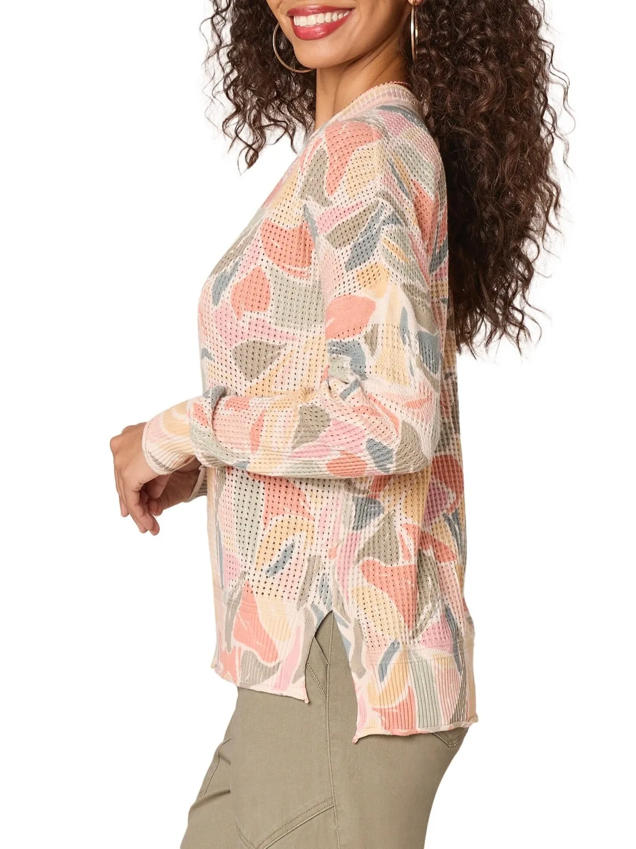 Printed Waffle Sweater - RBLM