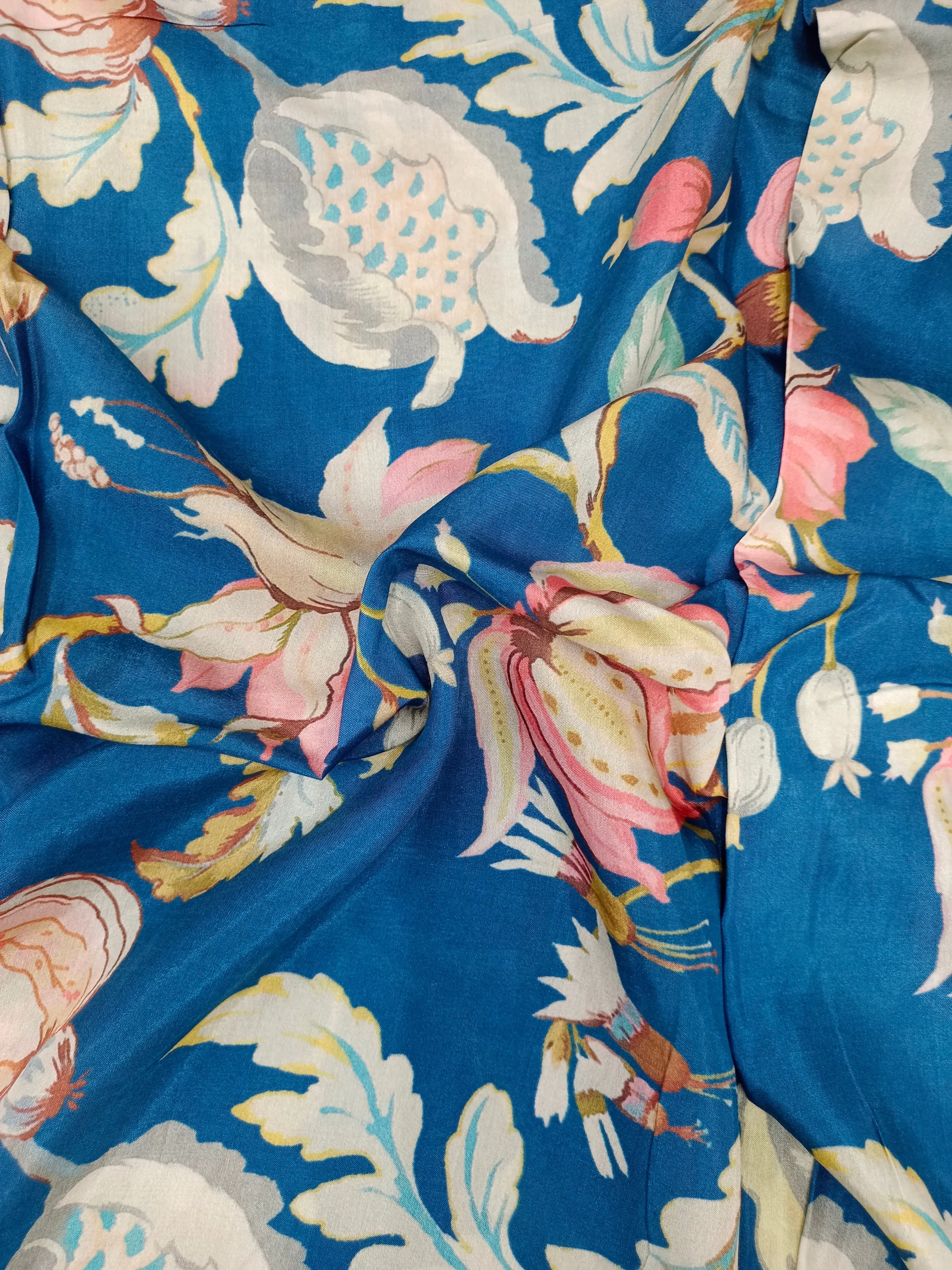Pure Modal Soft Muslin Digital Printed Fabrics