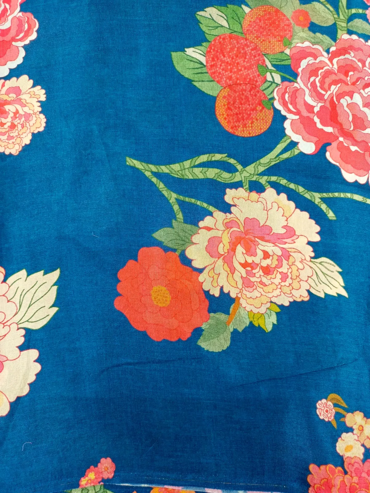 Pure Modal Soft Muslin Digital Printed Fabrics