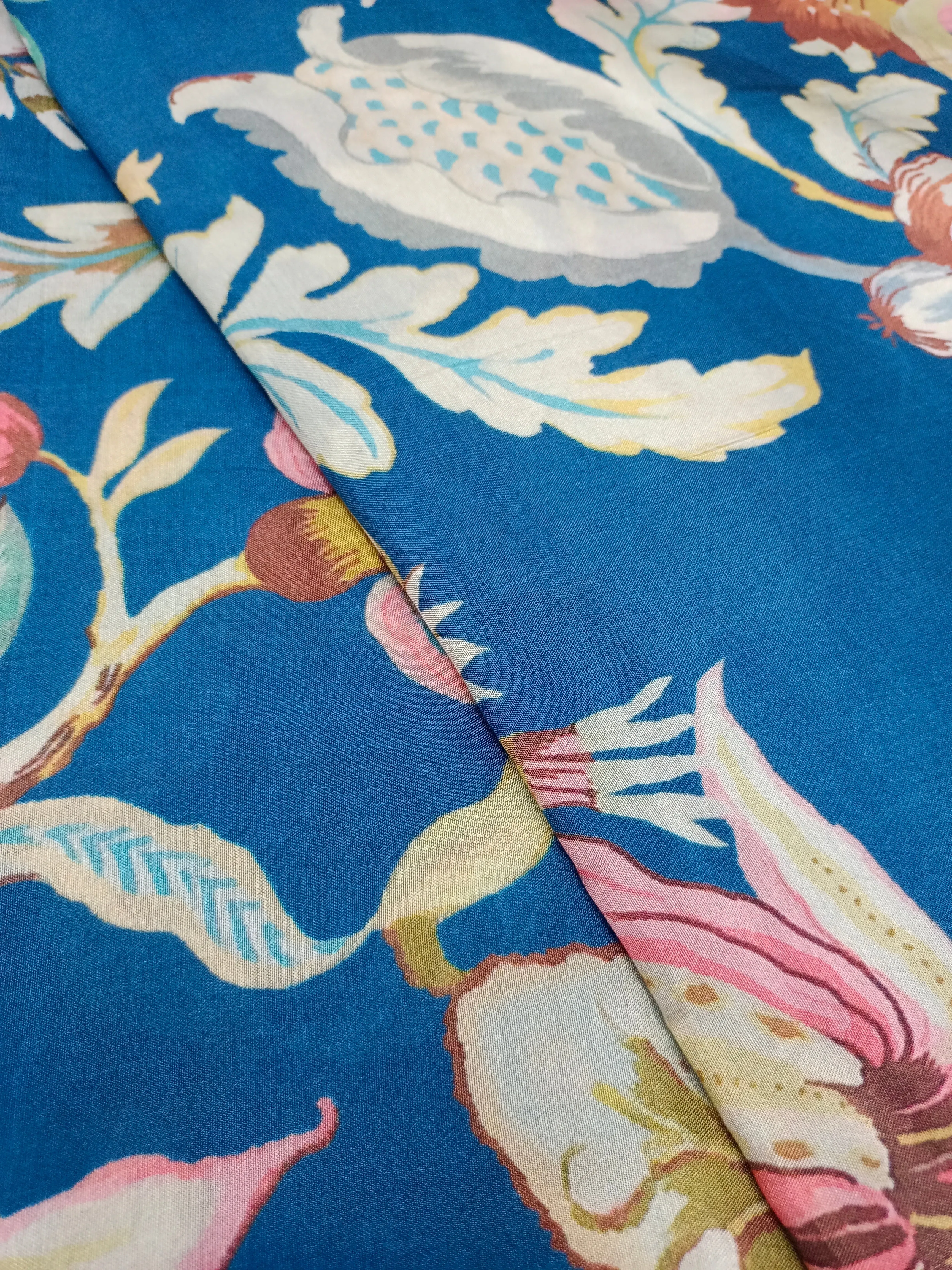 Pure Modal Soft Muslin Digital Printed Fabrics