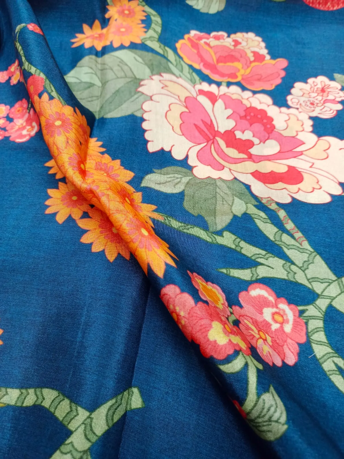 Pure Modal Soft Muslin Digital Printed Fabrics