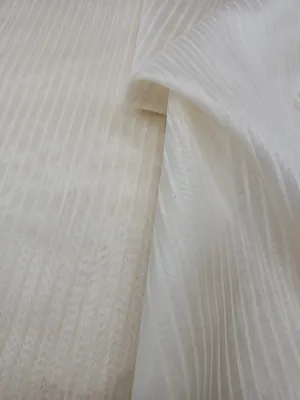 Pure Organza White Dyeable Fabric (40 grams)