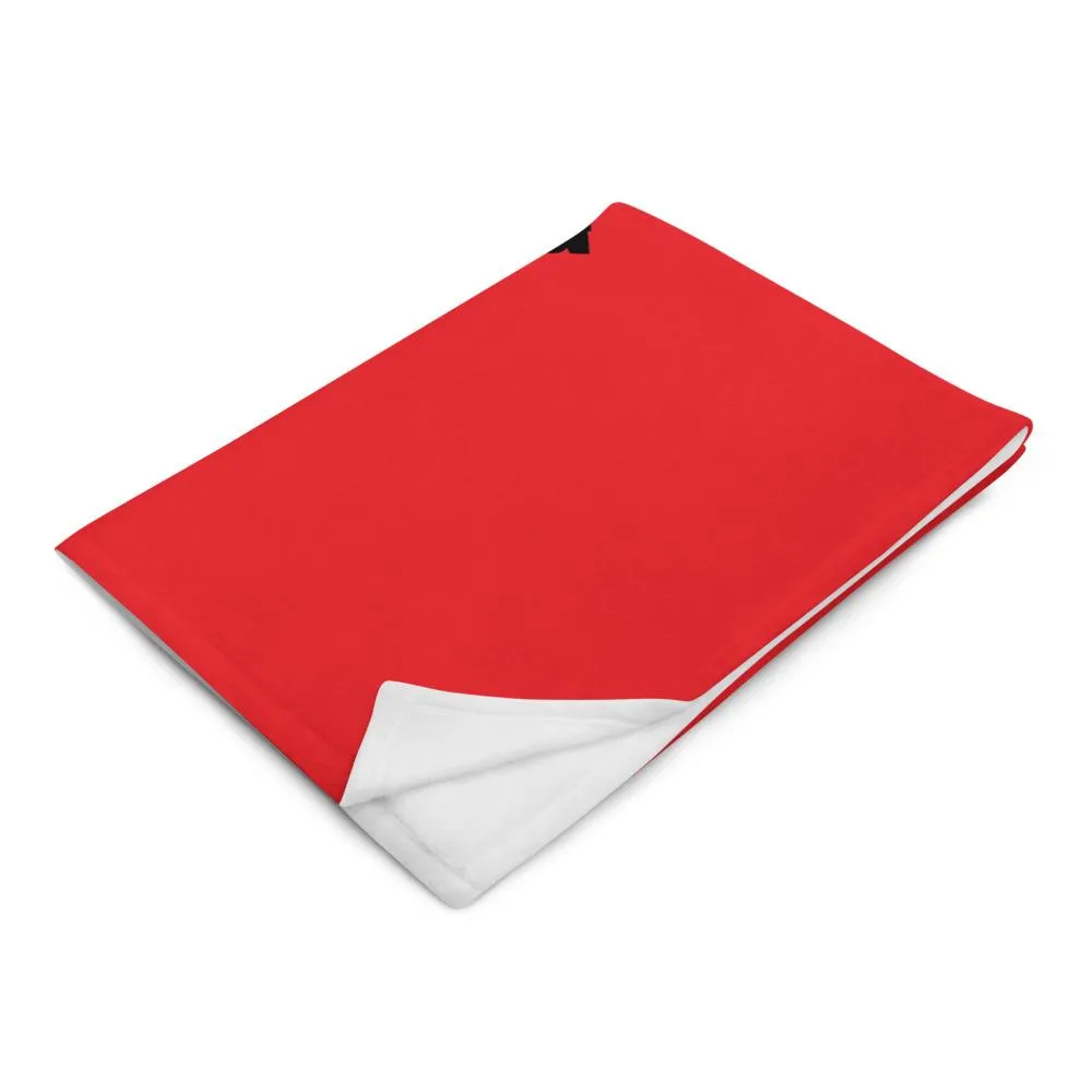 "Physician Assistant Heart" Throw Blanket (Red)