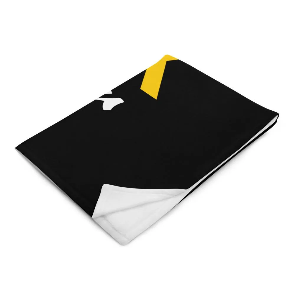 "Unapologetically Dope Black Teacher" Throw Blanket (Black)