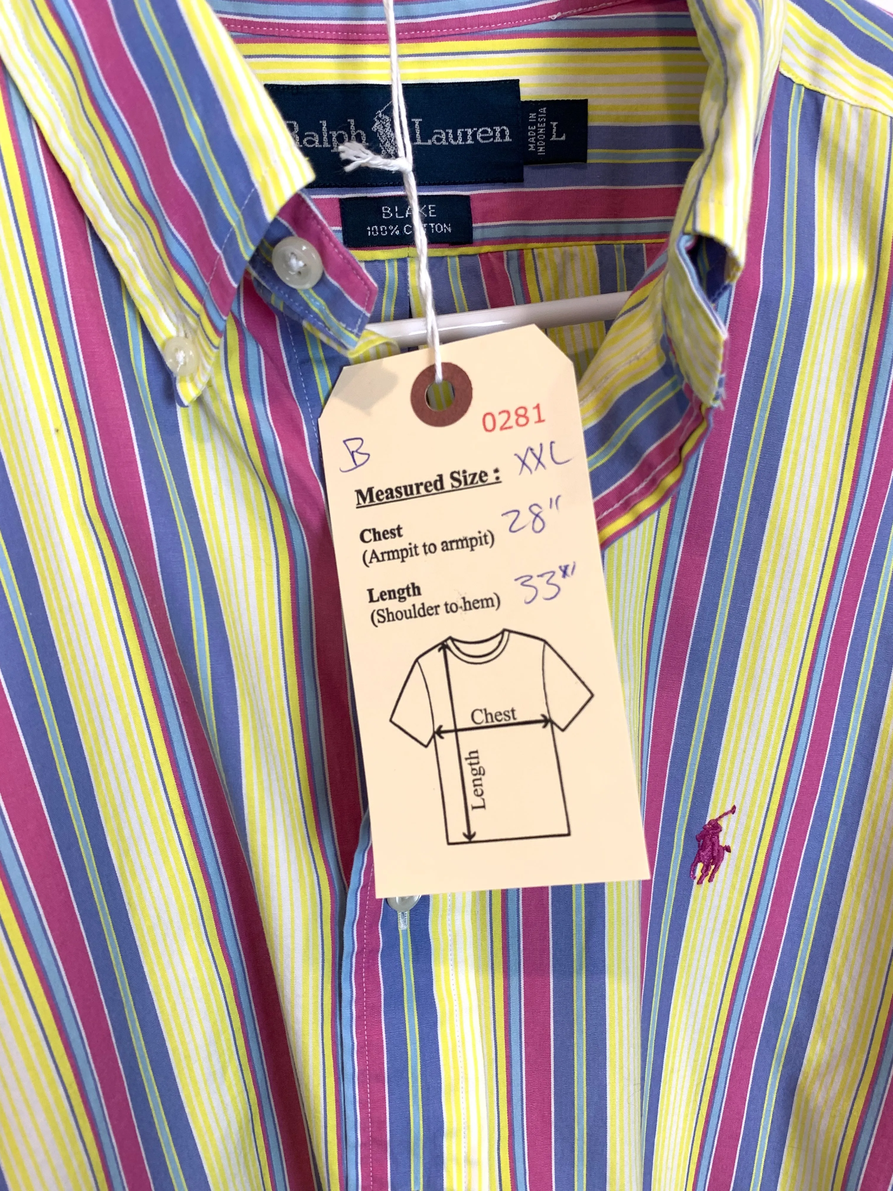 Ralph Lauren Pastel Pinstripe Button Down (2X)