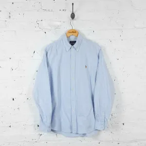 Ralph Lauren Striped Oxford Shirt - Blue - L
