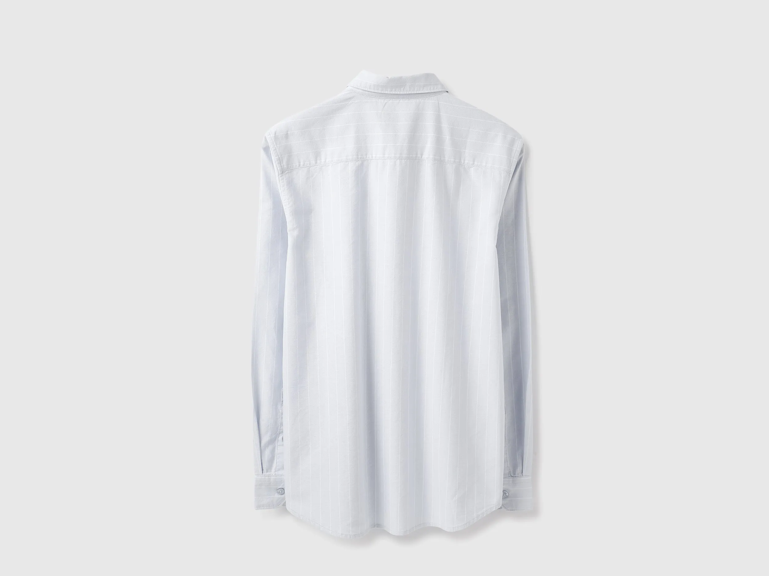Regular Fit Spread Collar Striped Shirt