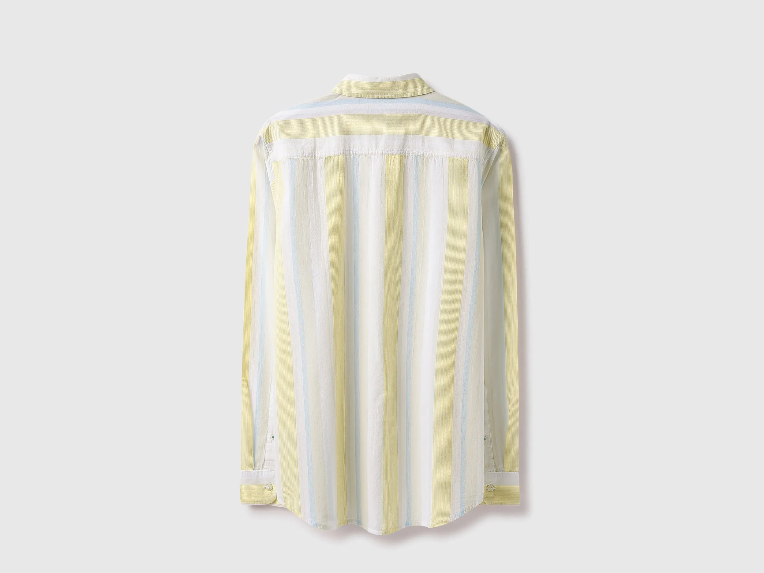 Regular Fit Spread Collar Striped Shirt