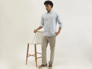 Regular Fit Spread Collar Striped Shirt