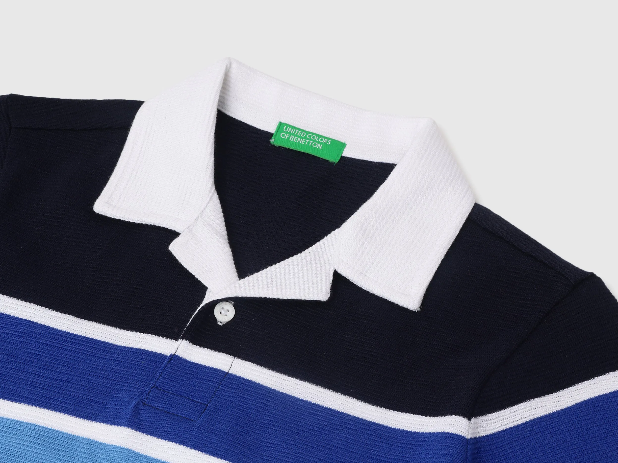 Regular Polo Neck Striped T-Shirt