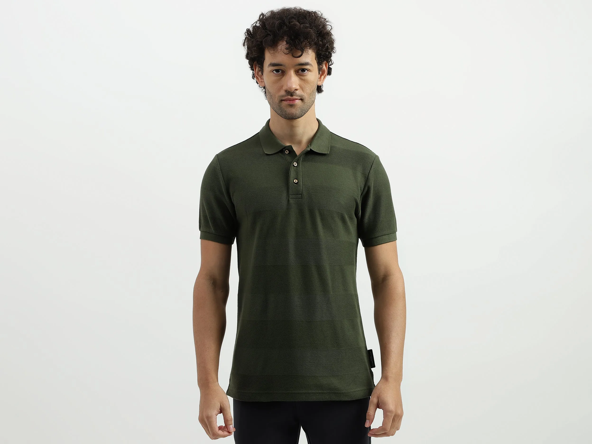 Regular Polo Neck Striped T-shirts