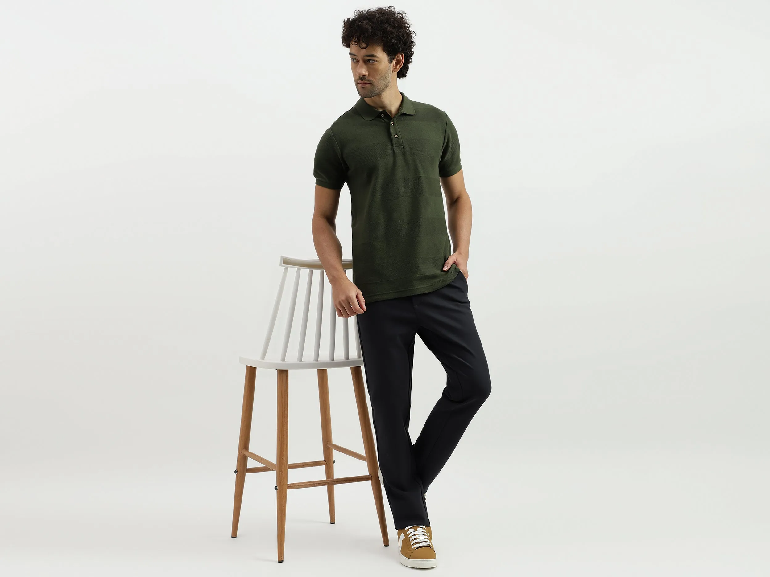 Regular Polo Neck Striped T-shirts
