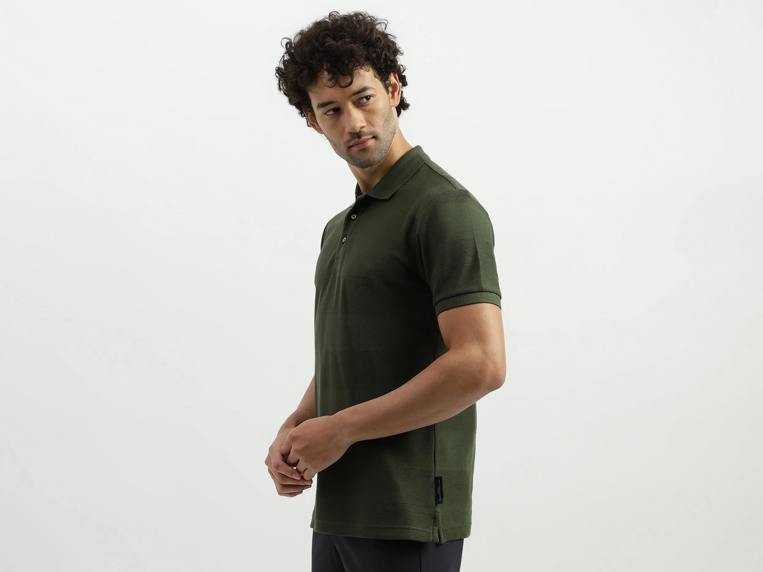 Regular Polo Neck Striped T-shirts