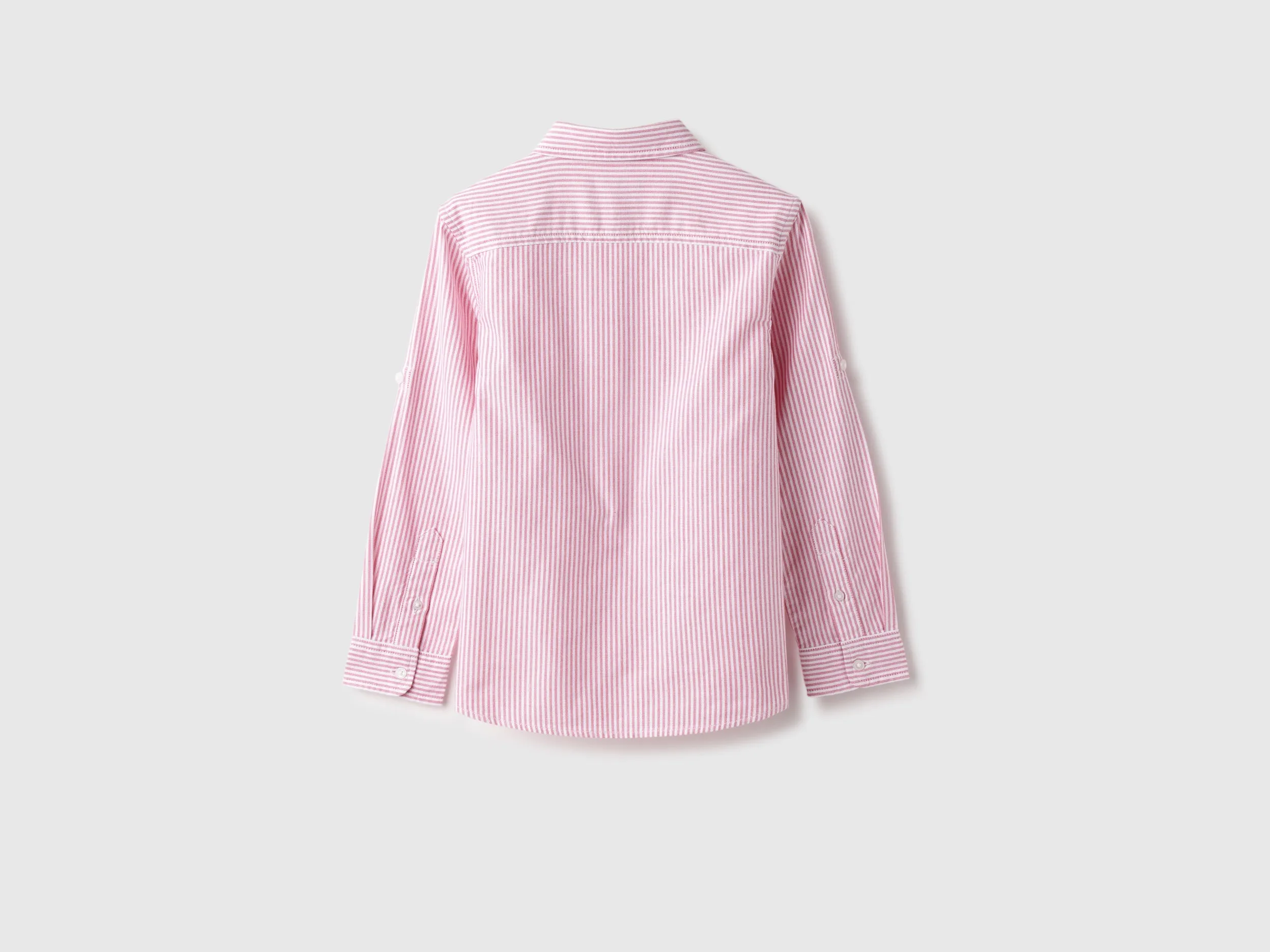 Regular Spread Collar Striped Shirt