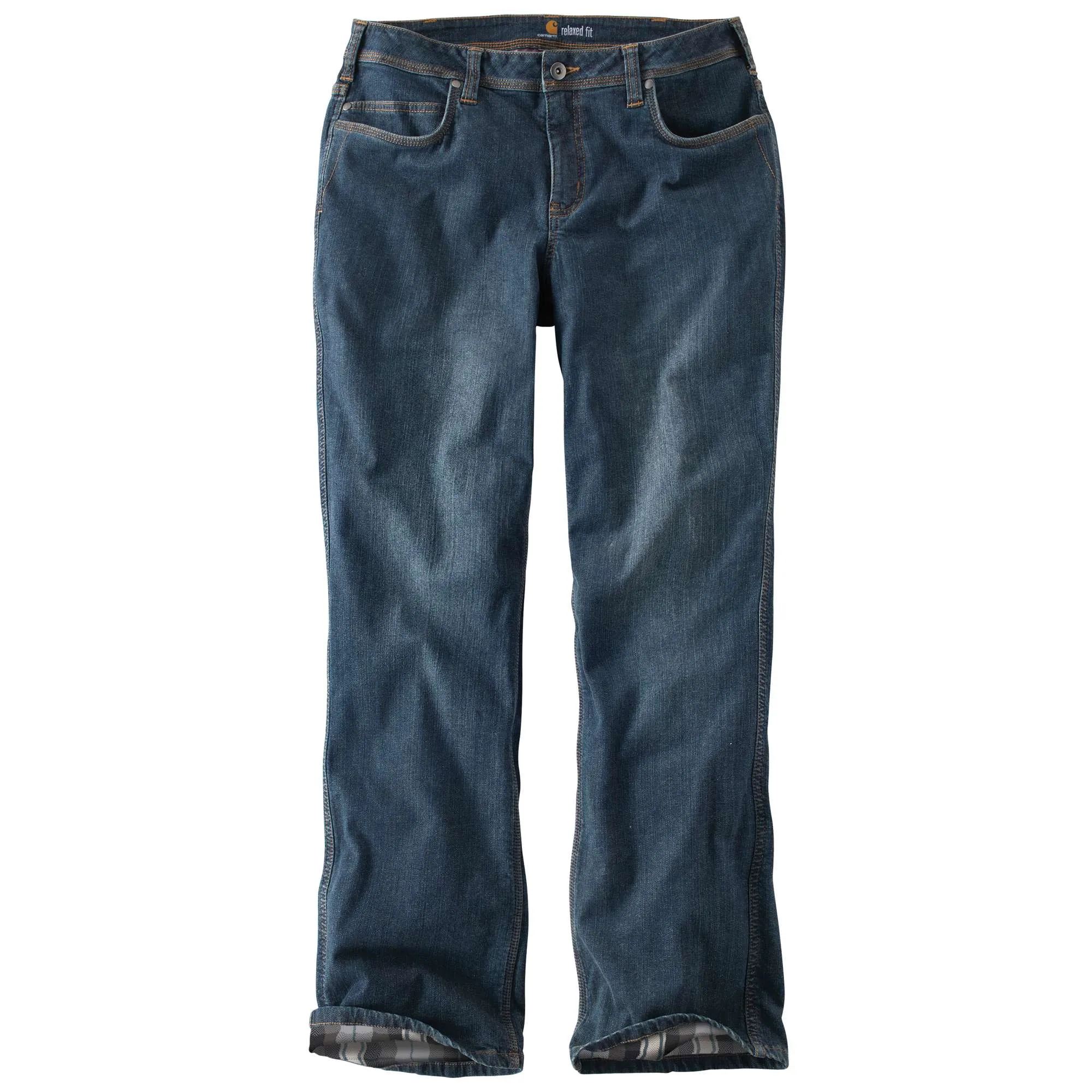 Relaxed-Fit Denim Flannel-Lined Boone Jean