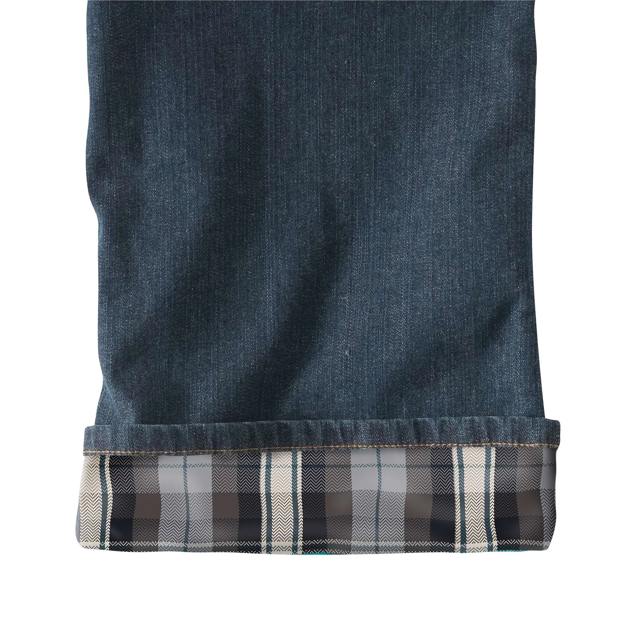 Relaxed-Fit Denim Flannel-Lined Boone Jean