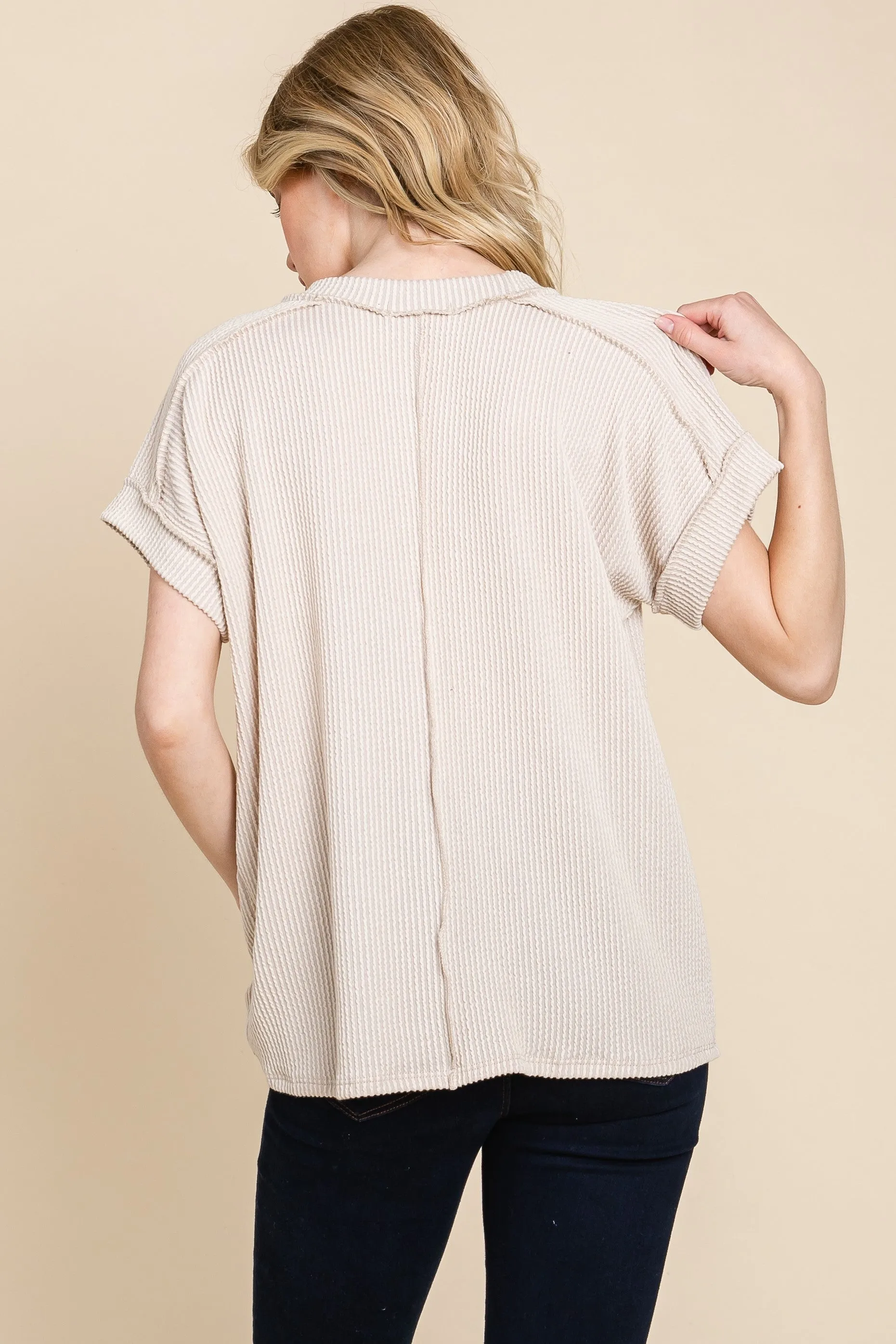 Ribbed Knit Top
