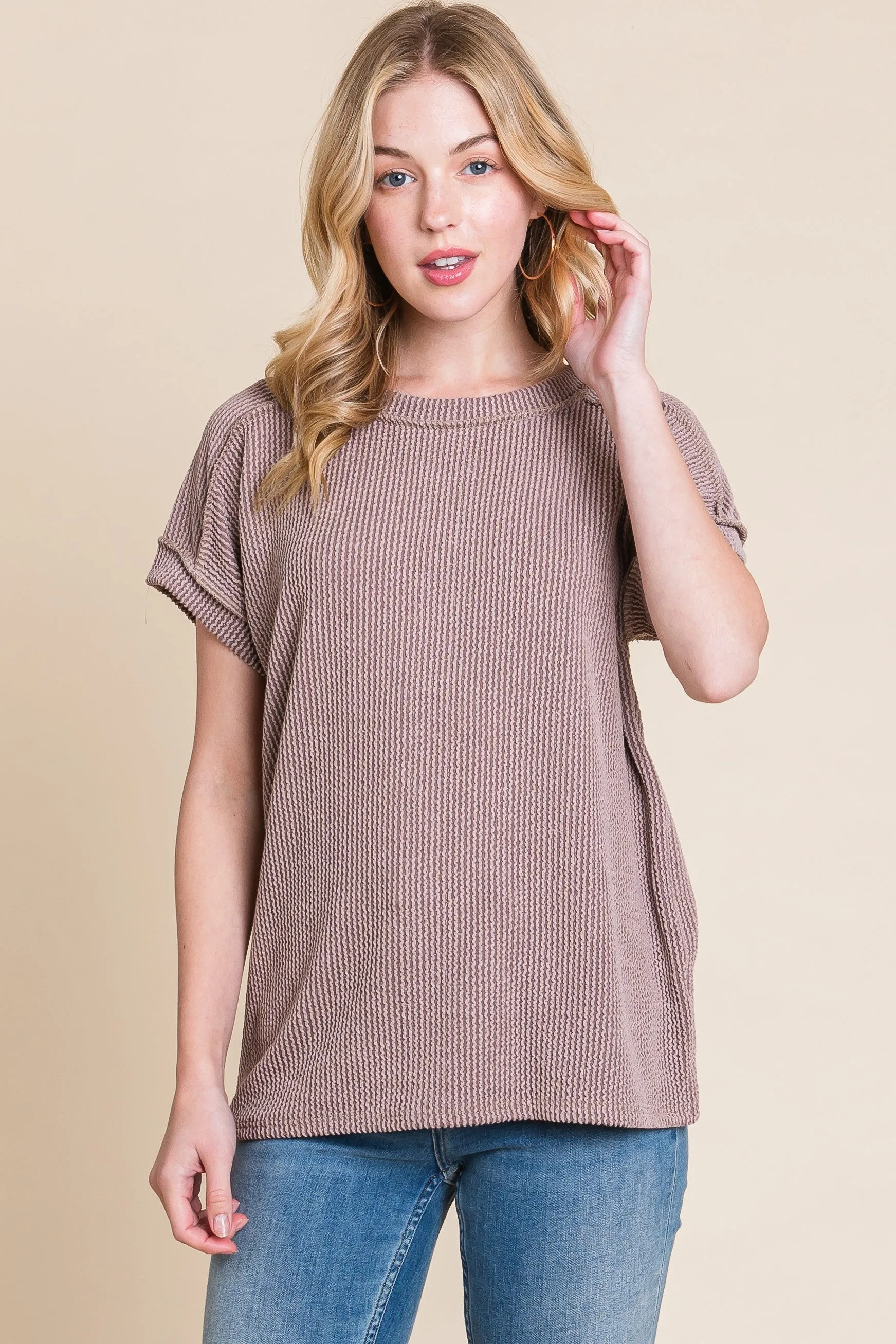 Ribbed Knit Top