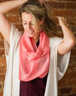 Rose Silk Scarf - June