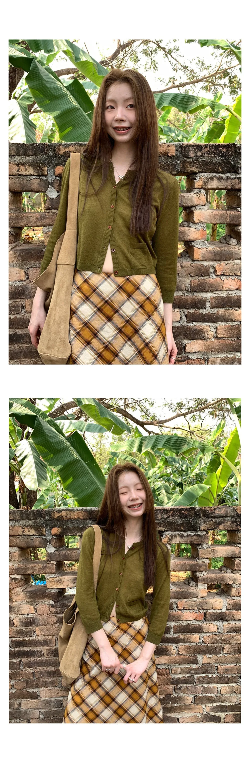 round mid-sleeve  sweater