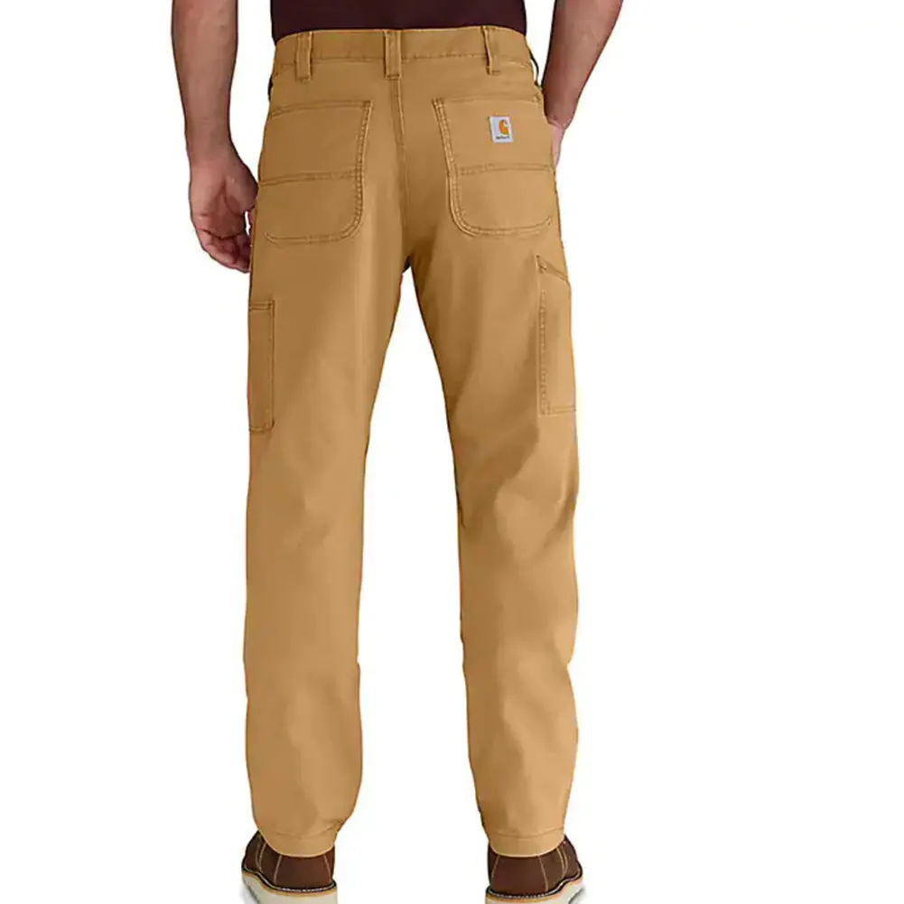 Rugged Flex® Relaxed Fit Canvas Double-Front Utility Work Pant - Hickory - 102802