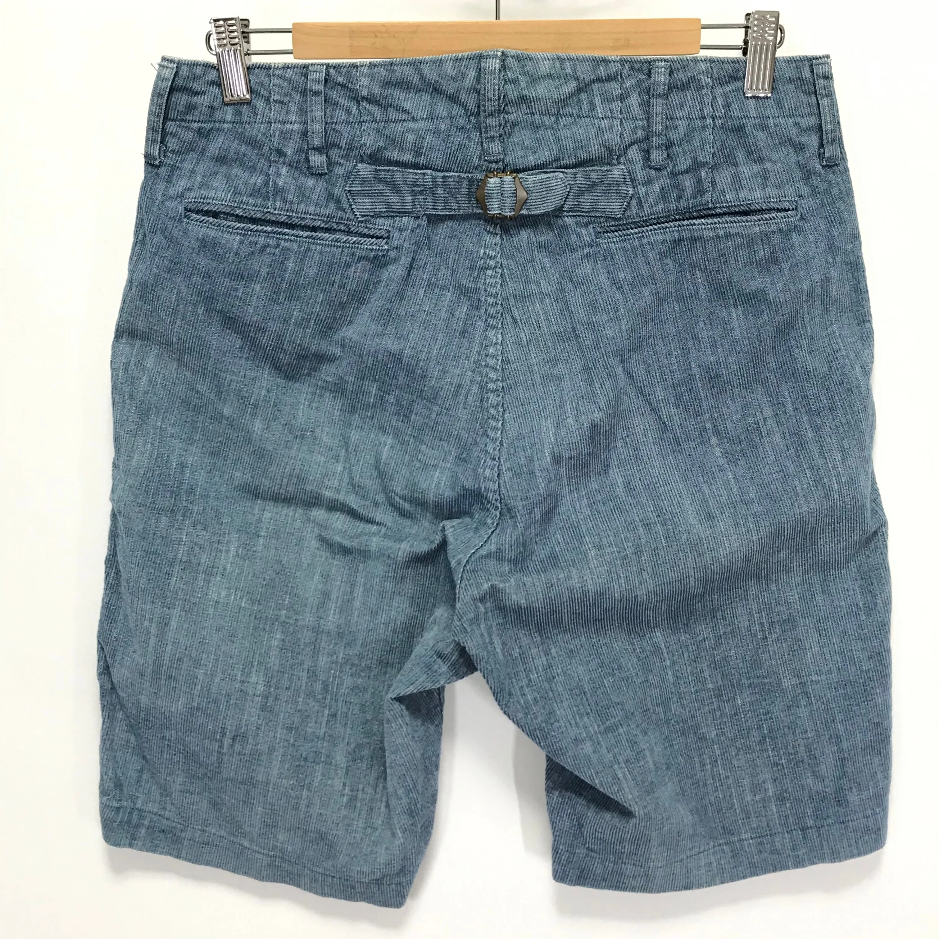 [S] Visvim Chino Shorts Slub Corduroy Indigo