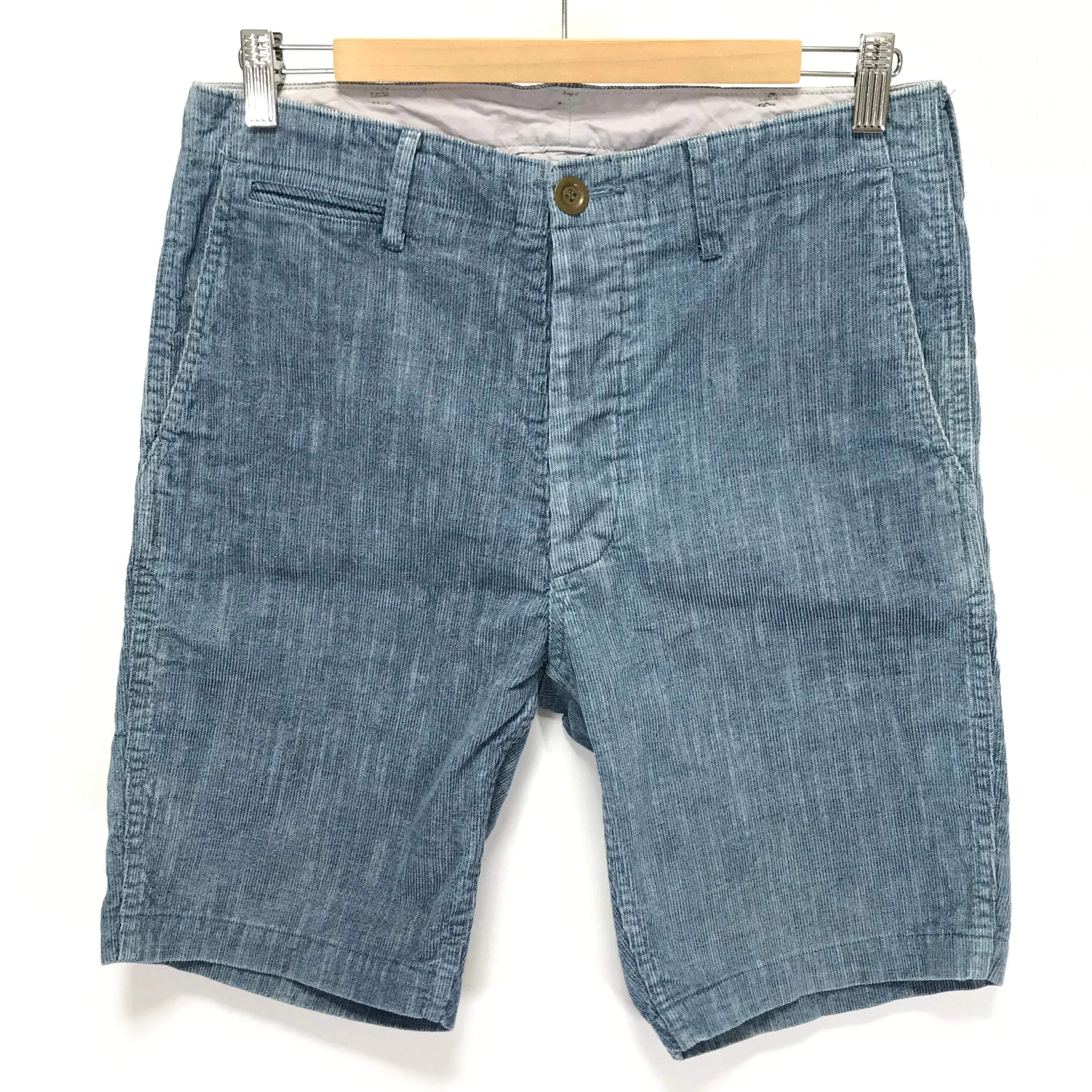 [S] Visvim Chino Shorts Slub Corduroy Indigo