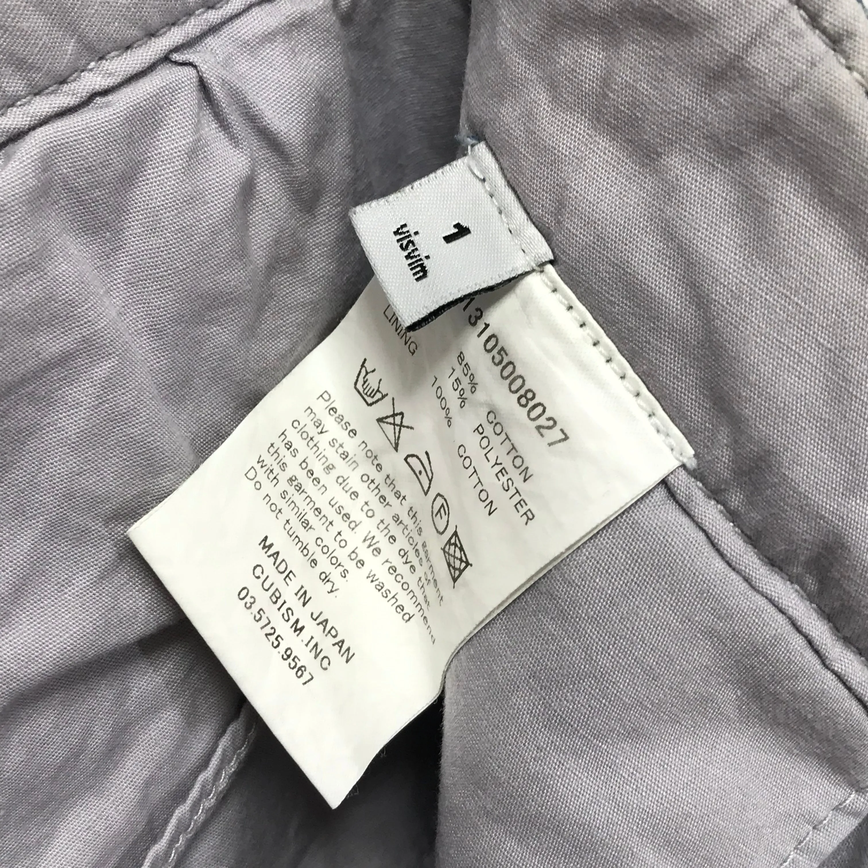 [S] Visvim Chino Shorts Slub Corduroy Indigo