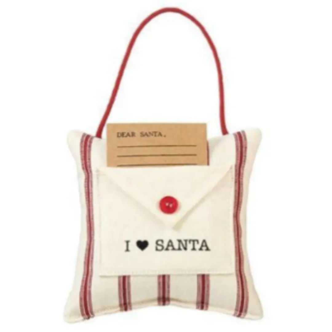 Santa Wish Pillow Ornaments