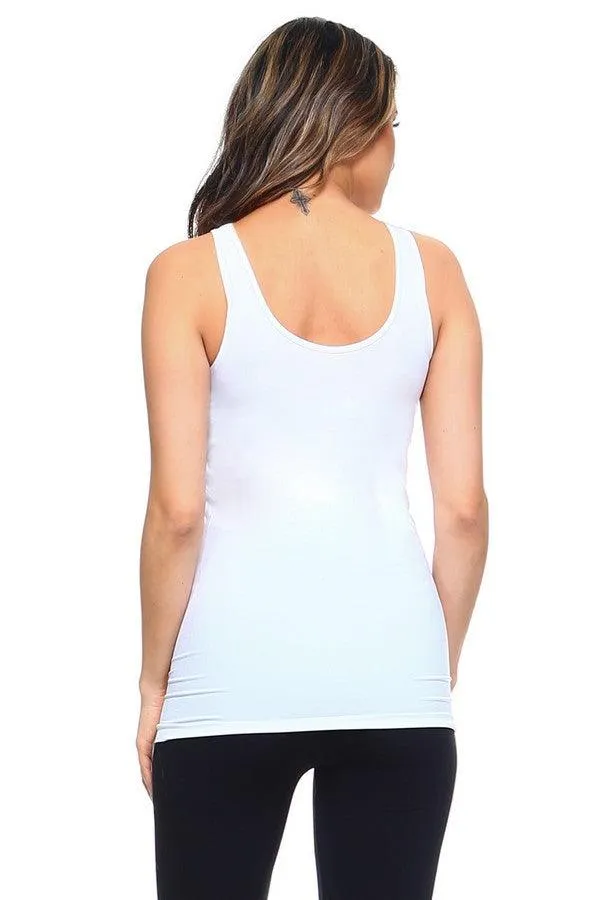 Seamless Tank in White