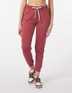 Serene Jogger: Brick Red Marble