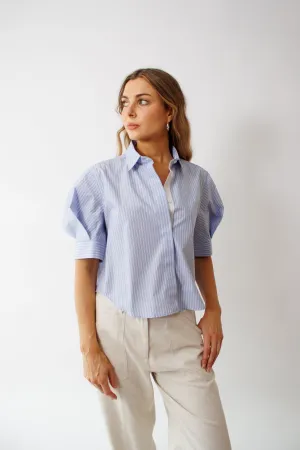 Seventy Multi Striped Half Sleeve Cotton Shirt
