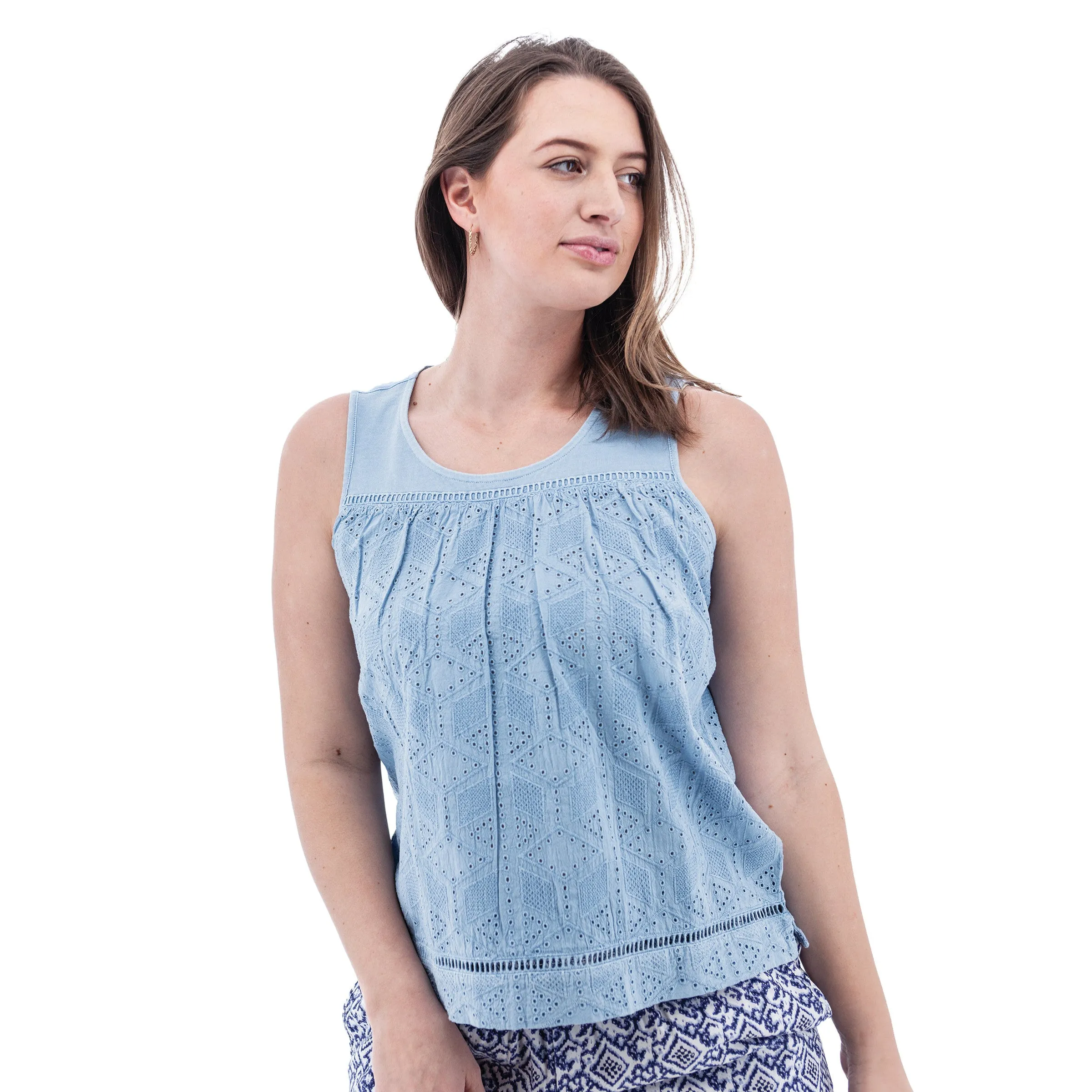 Shelle Eyelet Tank Top - M19168