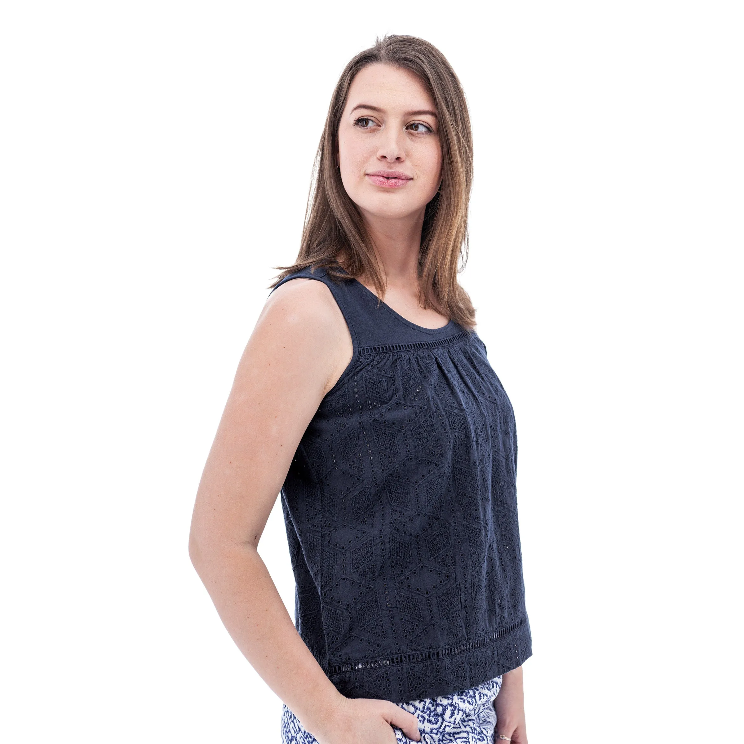 Shelle Eyelet Tank Top - M19168