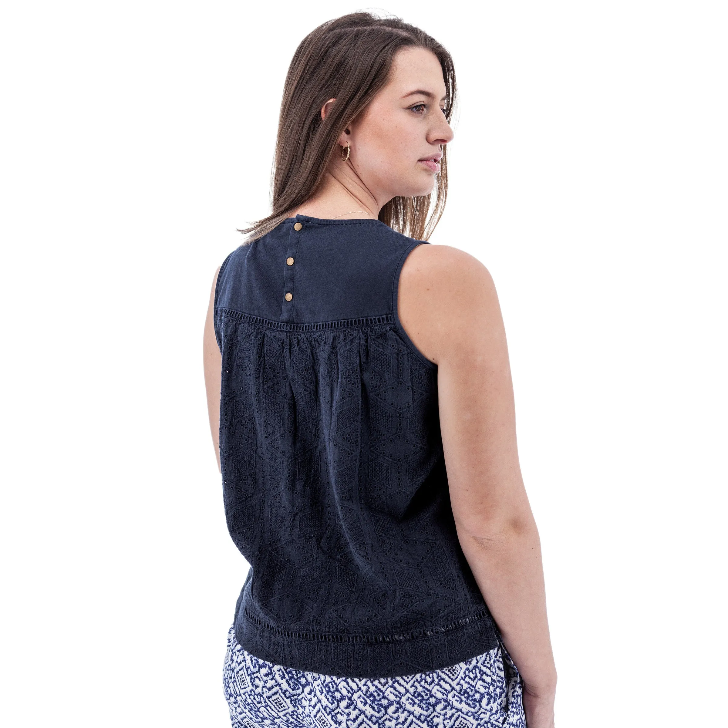 Shelle Eyelet Tank Top - M19168