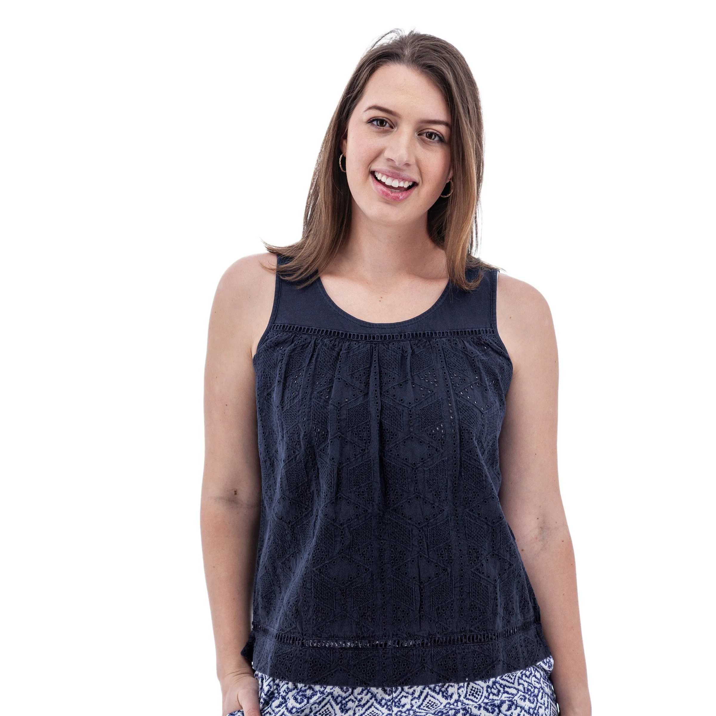 Shelle Eyelet Tank Top - M19168