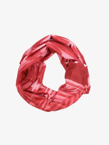 Shibori Silk handmade Crimson scarf