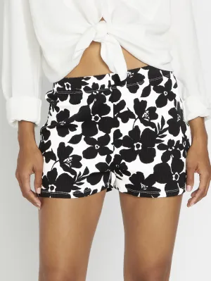 Short Coco Ho Rib - Black White