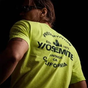 Short Sleeve Crew Neck - Bright Neon/Navy